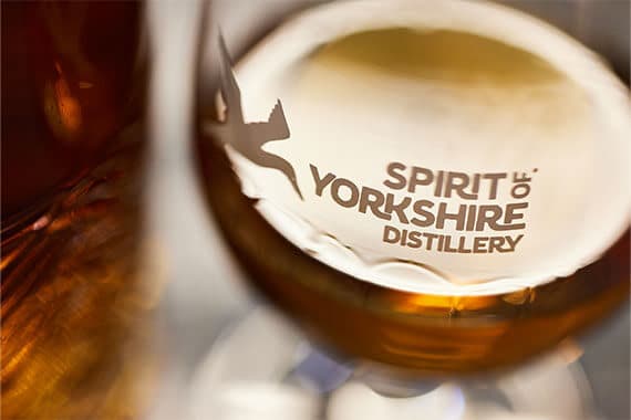 Spirit of Yorkshire Whisky Nosing Glass in the distillery