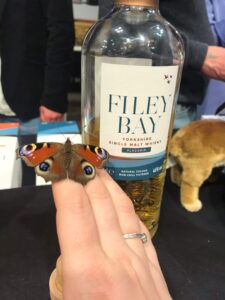 Amy made a new friend at a Whisky tasting in the Netherlands 