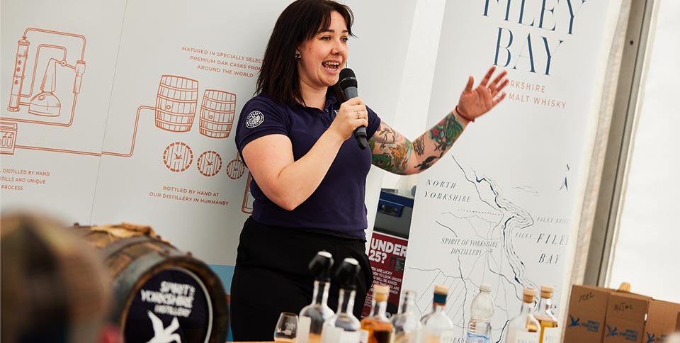 Spirit of Yorkshire Distillery Open Day 2023 - Amy presents a Masterclass